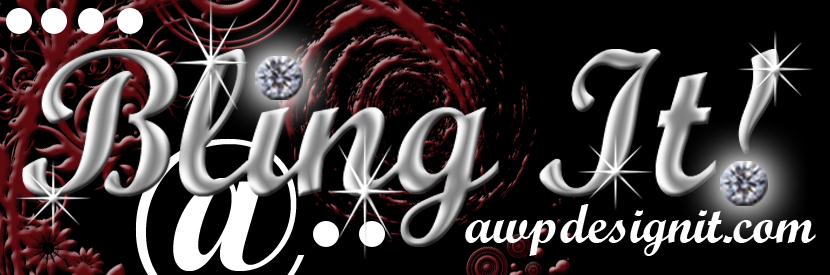 Bling Banner Maroon